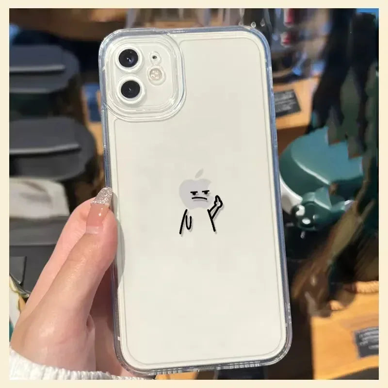 🥹 CUTE STICK FIGURE IPHONE CASE