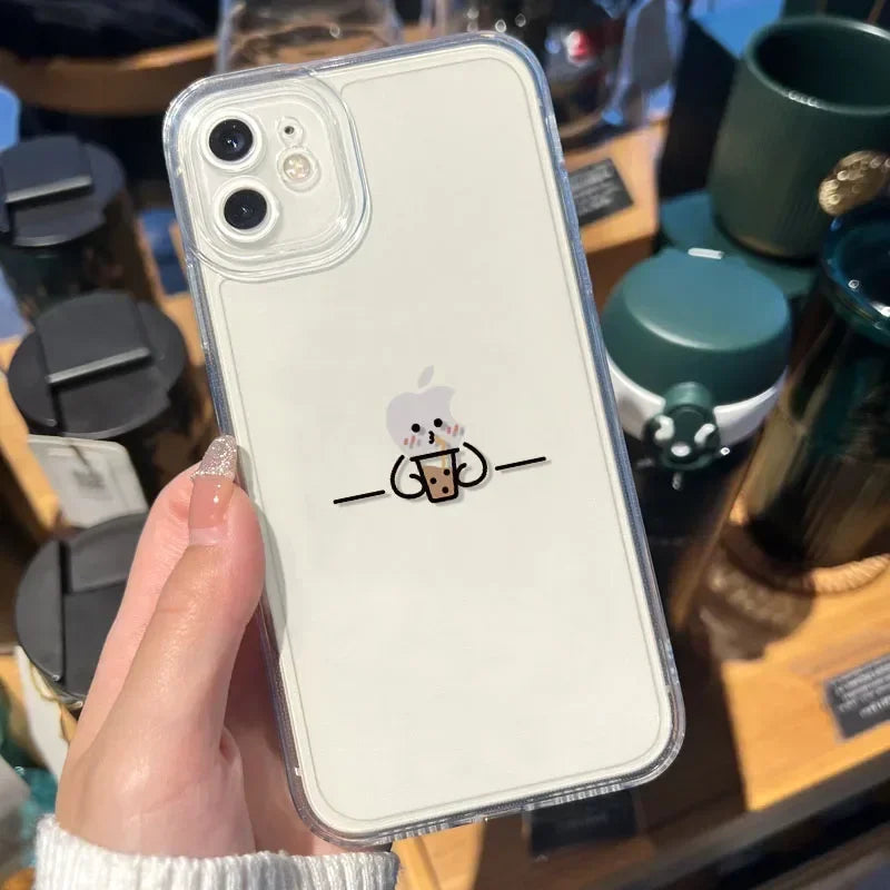 🥹 CUTE STICK FIGURE IPHONE CASE
