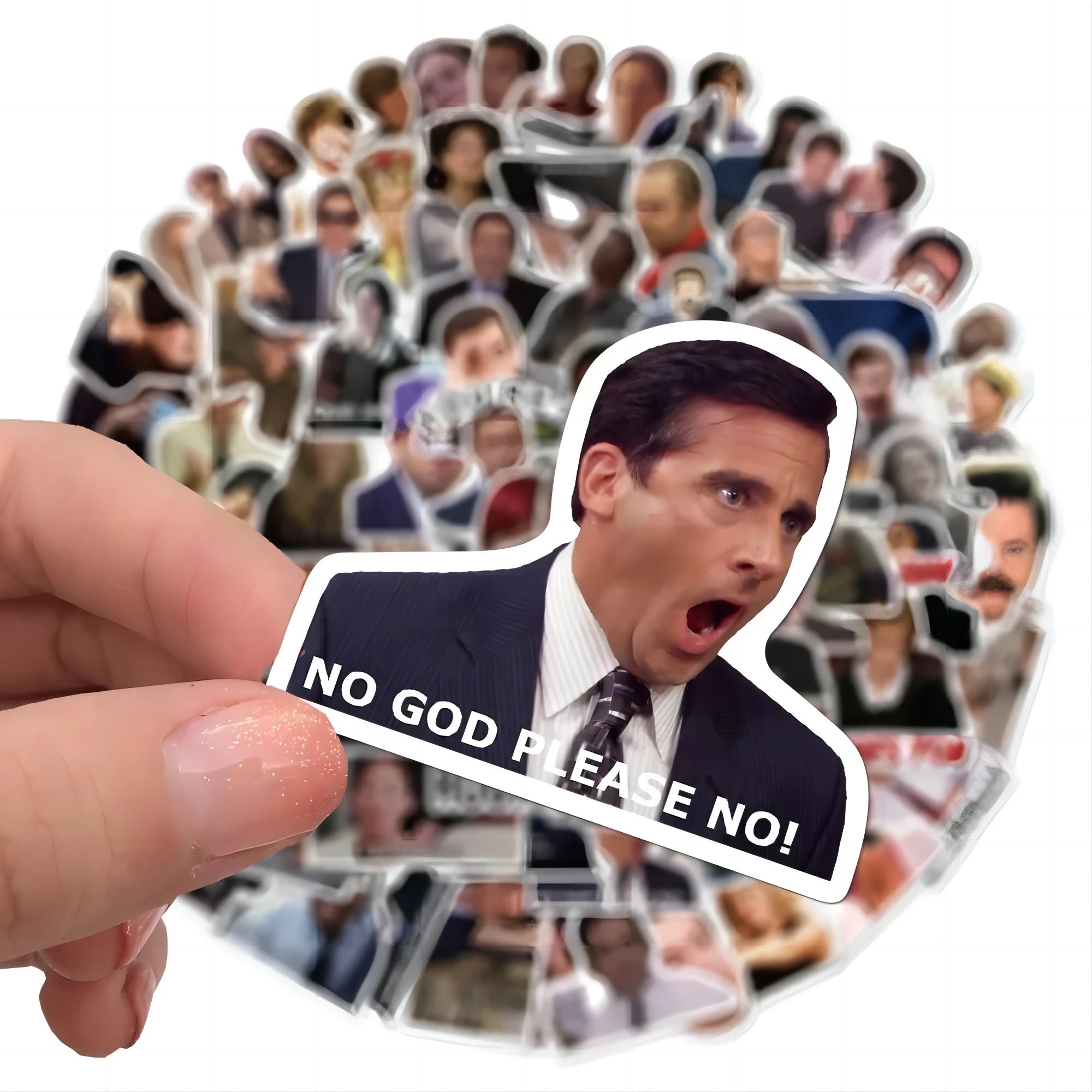 50 OR 100 STICKERS OF ICONIC TV MOMENTS & MEME MAYHEM