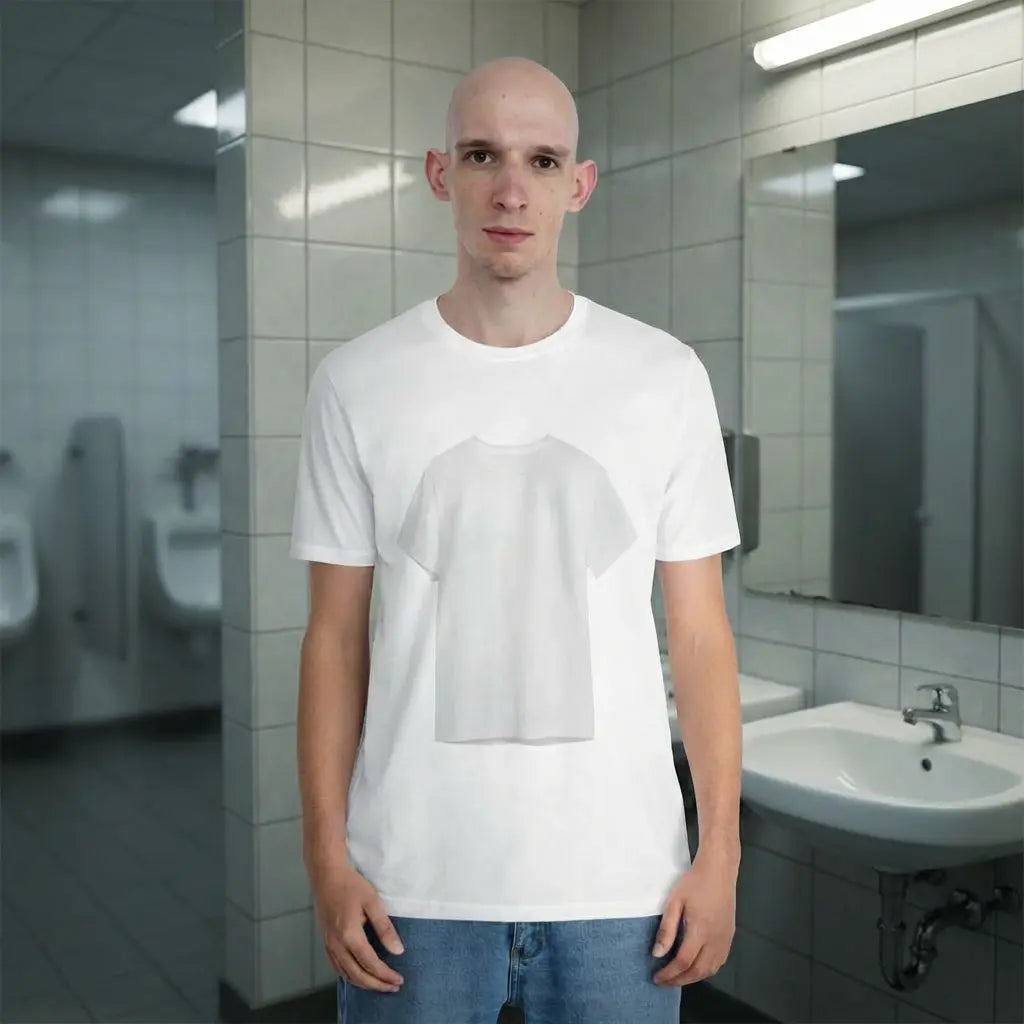 A T-SHIRT… WEARING A T-SHIRT. YEAH. WE WENT THERE.